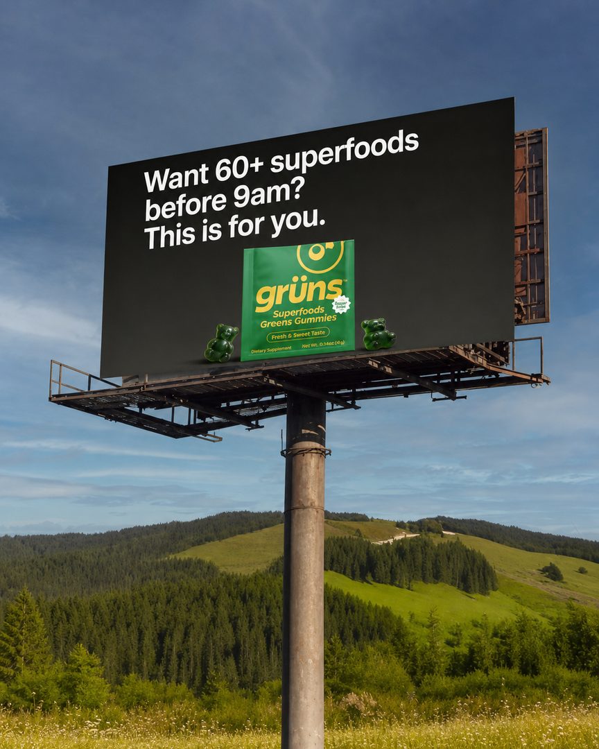 Grüns outdoor billboard