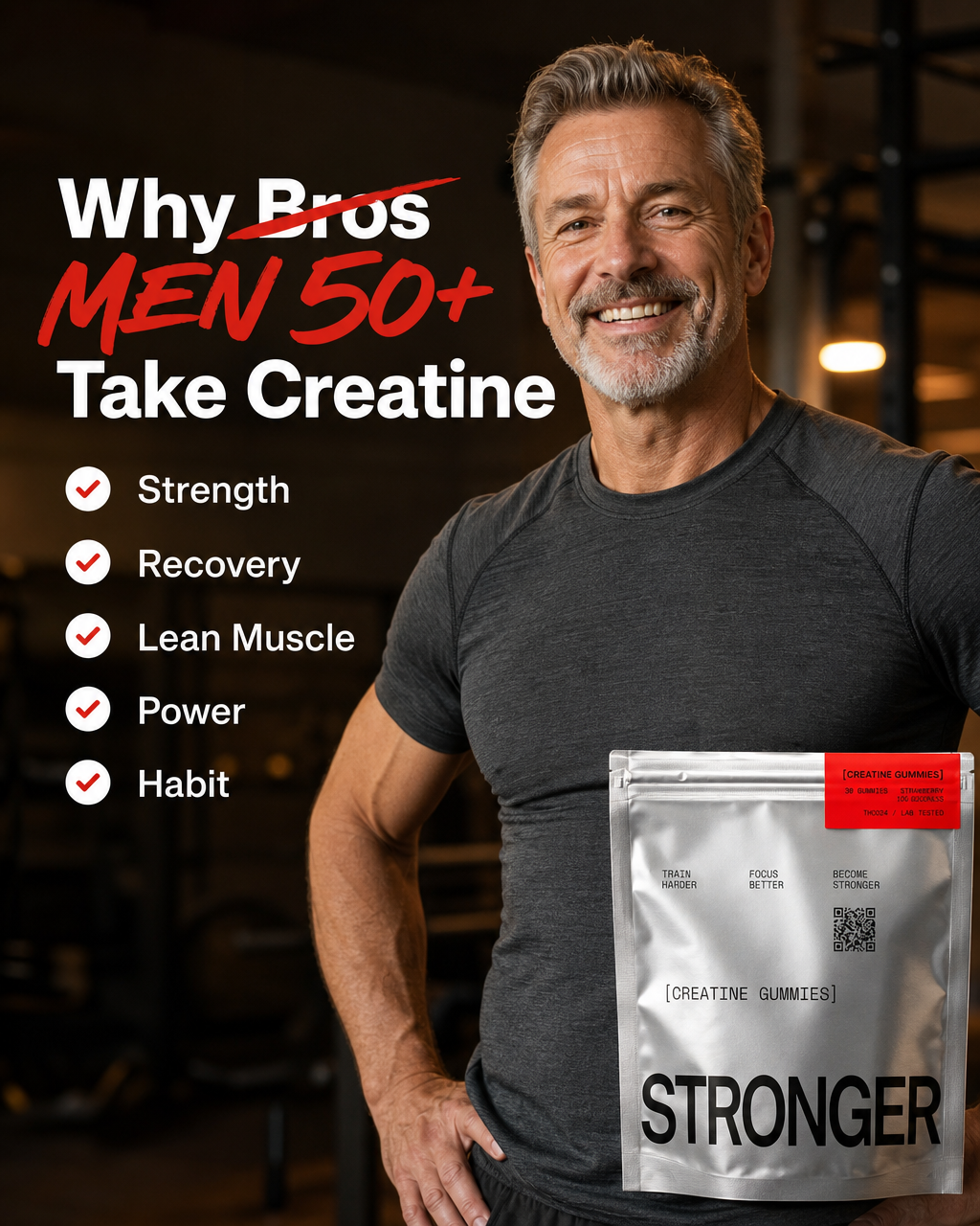 STRONGER men 50+ creatine